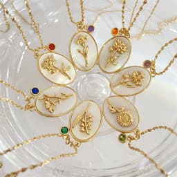 image-December Flower Necklace - Sunflower Copper Clavicle Chain 21-50cm