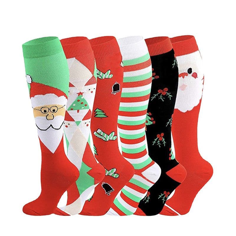 image-Ya Shi Rui Cactus Christmas Socks - Tall L/XL