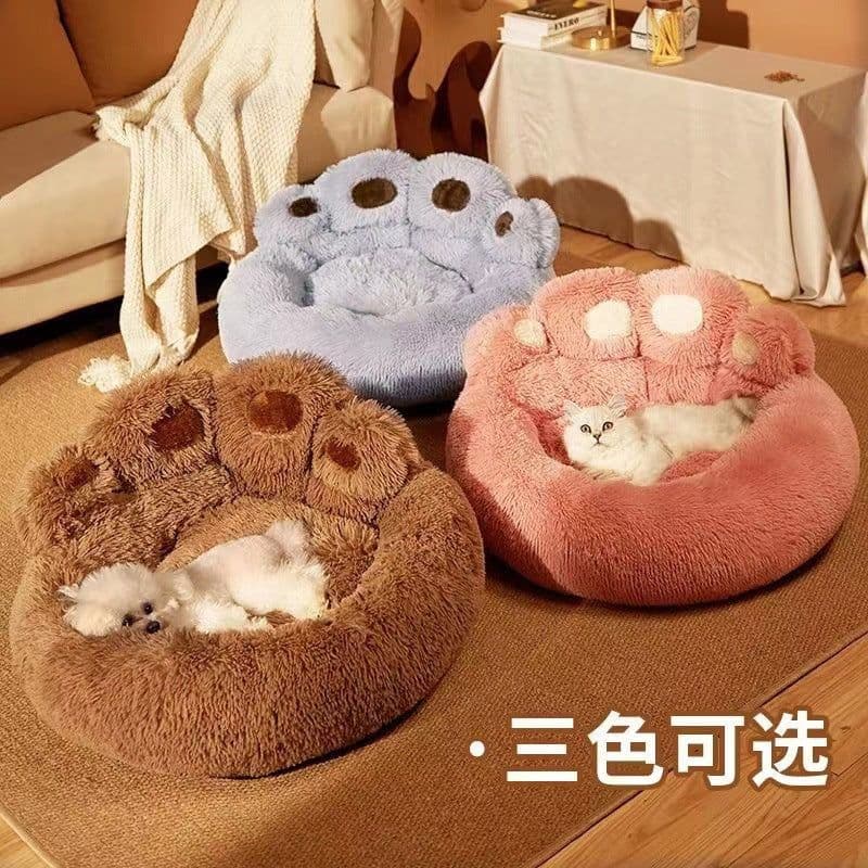 image-Pet Nest, 80cm Cat House, Double Color Powder, Warm for All Seasons