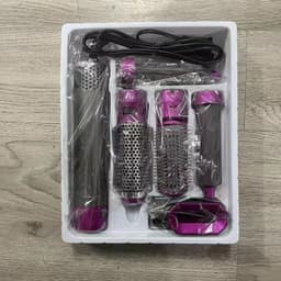 image-Hair Straightener Brush 5 in 1 Hair Dryer