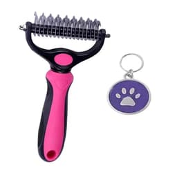 image-Pet Detangling Comb - Stainless Steel Dog Cat