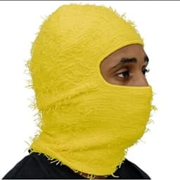 image-Camouflage Knitted Balaclava Hat - Polyester Coffee