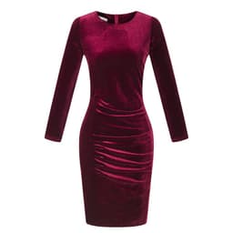 image-Livagirl Korean Velvet Dress - Green XXXL Long Sleeve