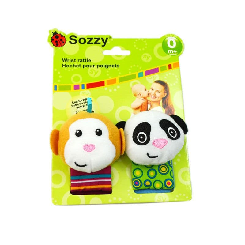 image-Sozzy Baby Rattle Socks Wrist Strap 0-1Y