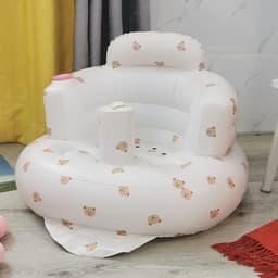 image-Baby Inflatable Sofa Chair - PVC Portable Training Seat