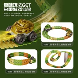 image-Kids Electric Track Car Set - DIY Climbing Coaster