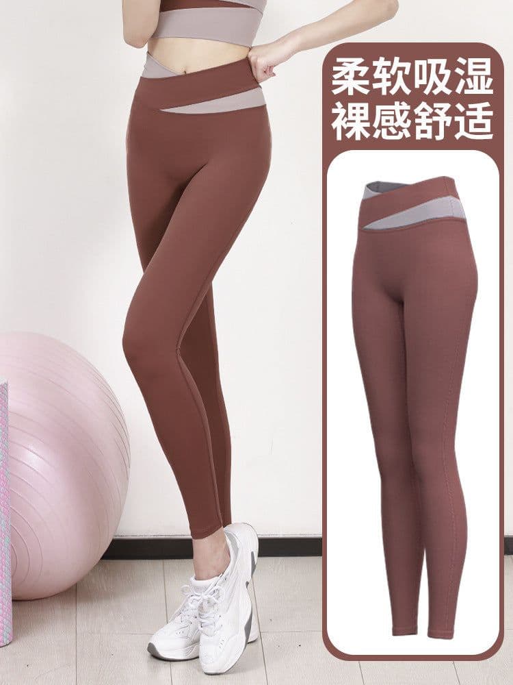 image-Summer new one-piece fixed chest pad sports top yoga pants suit fitness short-sleeved beauty back two-piece set for women