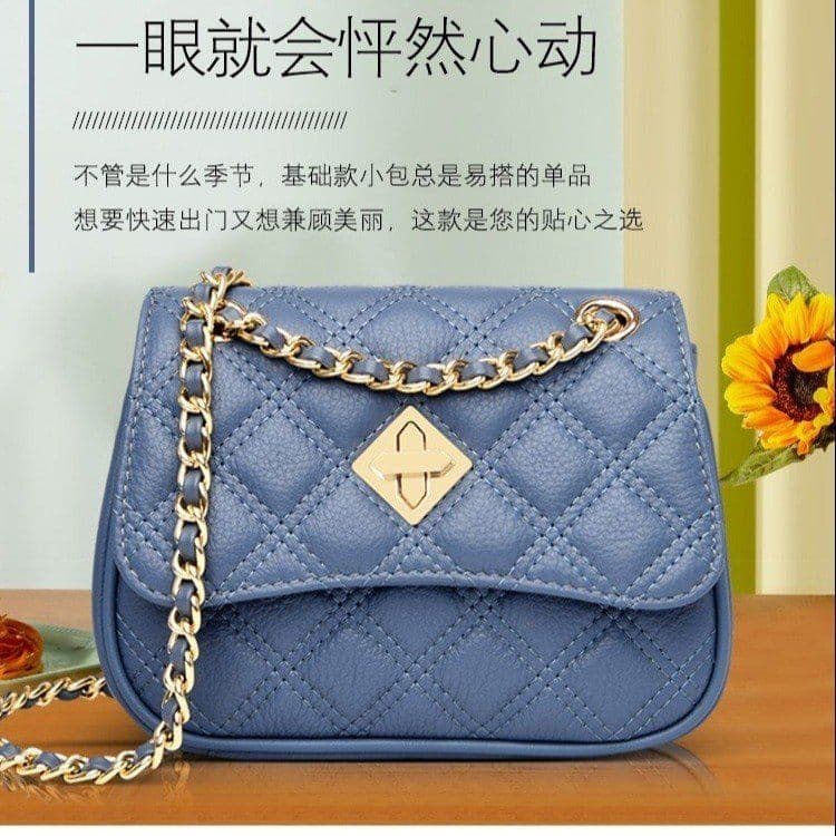 image-Niche Genuine Leather Shoulder Bag - Cream Small