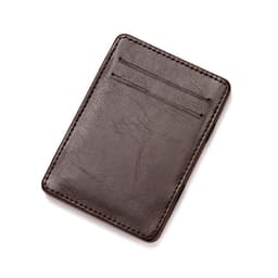 image-CUIKCA PU Leather Wallet - Black 2 Fold ID Card Holder