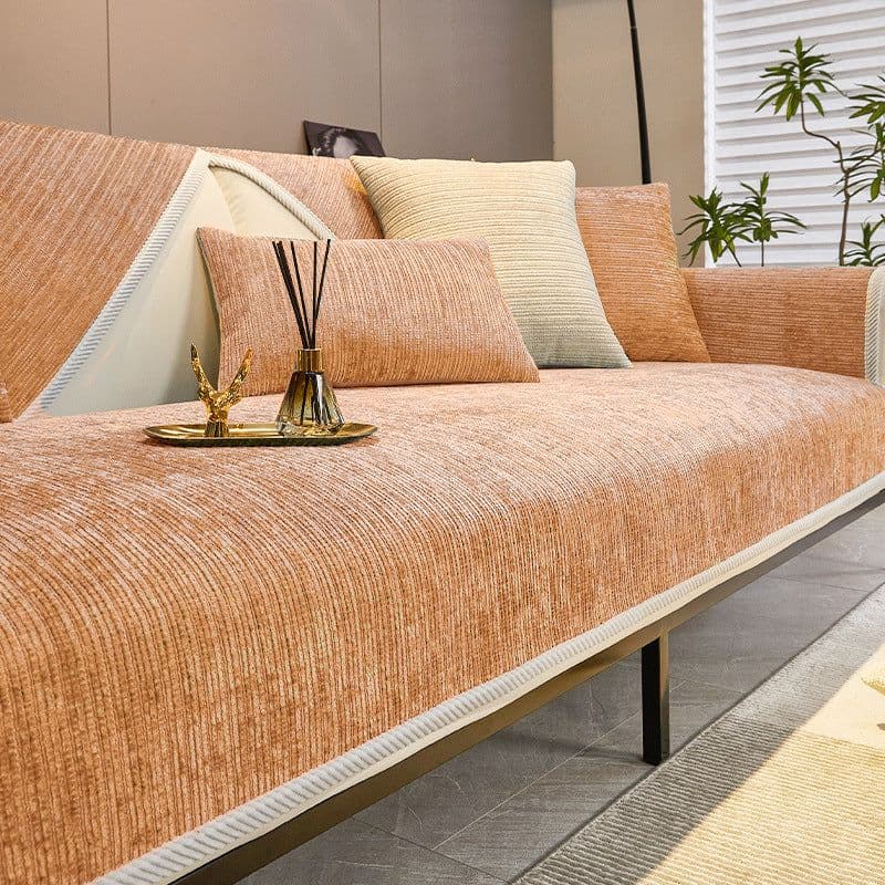 image-Hongyuan Fashion Chenille Sofa Cushion, Green, Universal Cover