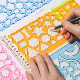 image-Student stationery cute drawing ruler practice painting set ruler children's puzzle function multi-functional variety ruler
