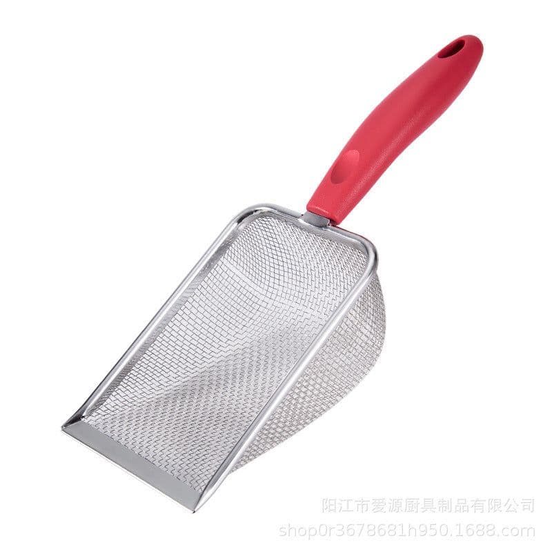 image-Stainless Steel Cat Shovel - Upgraded Handle, Pet Cleaning Tool, Beach Shovel, 6 Colors
