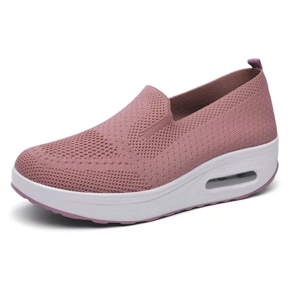 image-Rocking shoes women's new Japanese style slip-on thick-soled air-cushion shoes 2023 fashion dance shoes soft-soled comfortable women's shoes