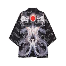 image-2021 cross-border new Japanese-style digital printing kimono men and women cloak coat pajamas cardigan summer