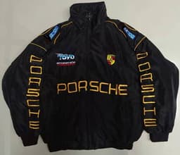 image-F1 Racing Suit College Retro Jacket Black XXL Embroidered