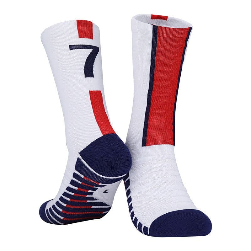 image-Men's Football Socks - Royal Blue, Non-Slip, Nylon Sports (65 characters)