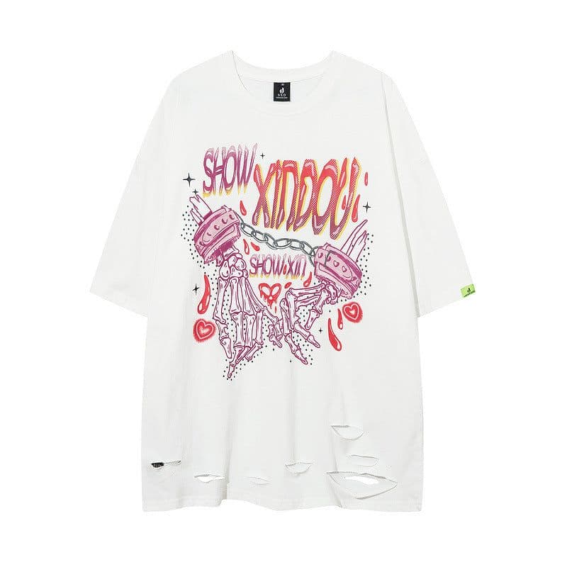image-TKPA Hip-Hop T-Shirt - Black Skeleton Devil XXL