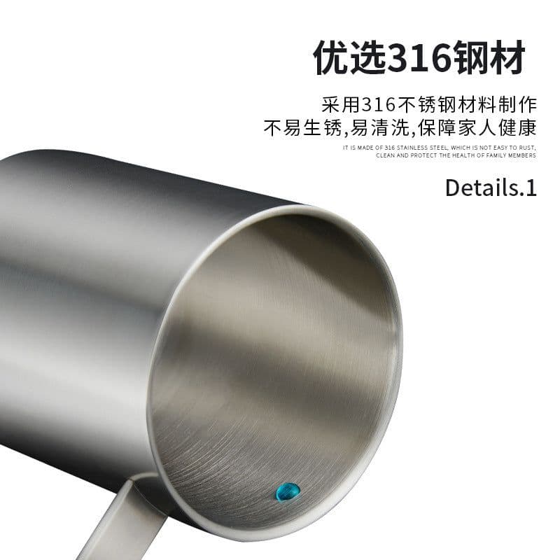 image-304 stainless steel mug household thermos cup office cup with lid water cup kindergarten school student cup