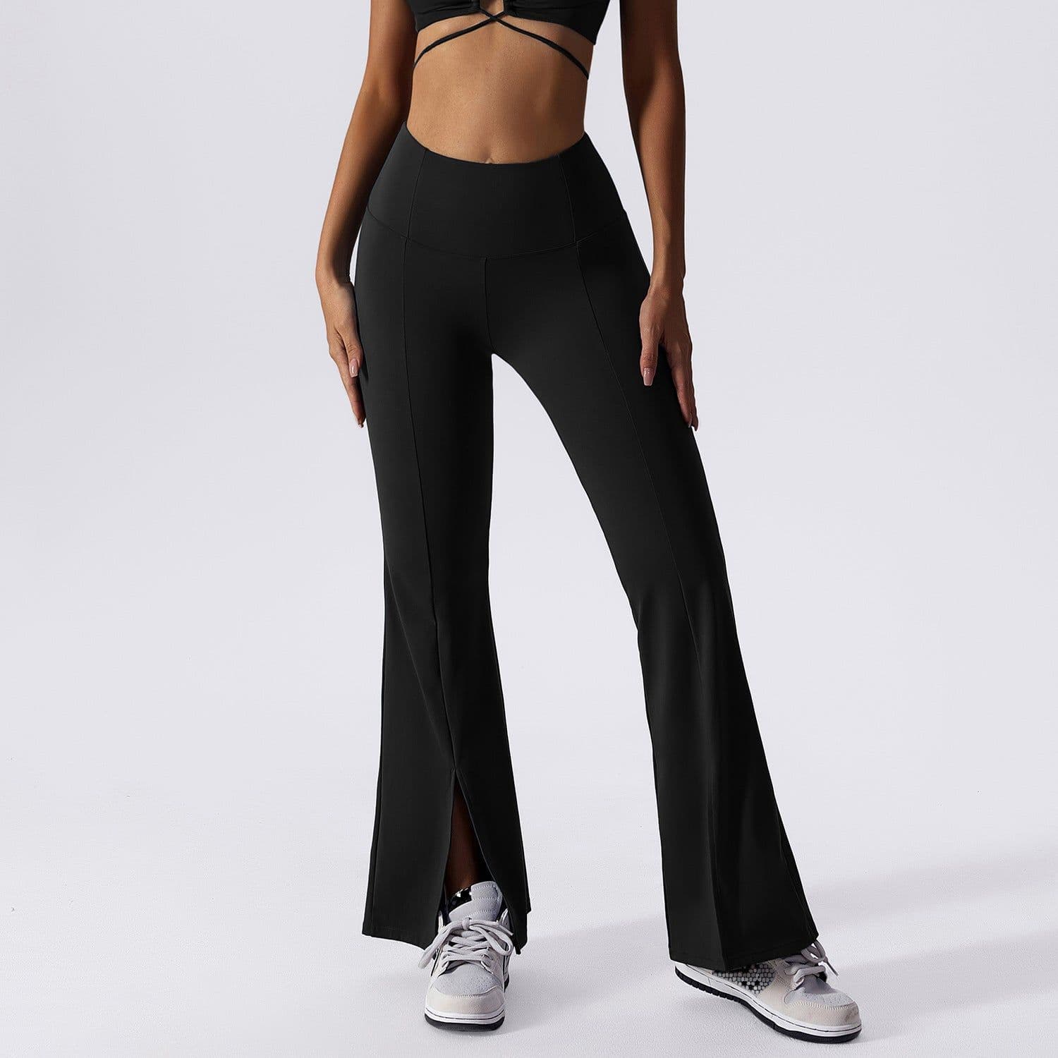 image-European & American Yoga Pants High-Waist Bell-Bottom 80-95
