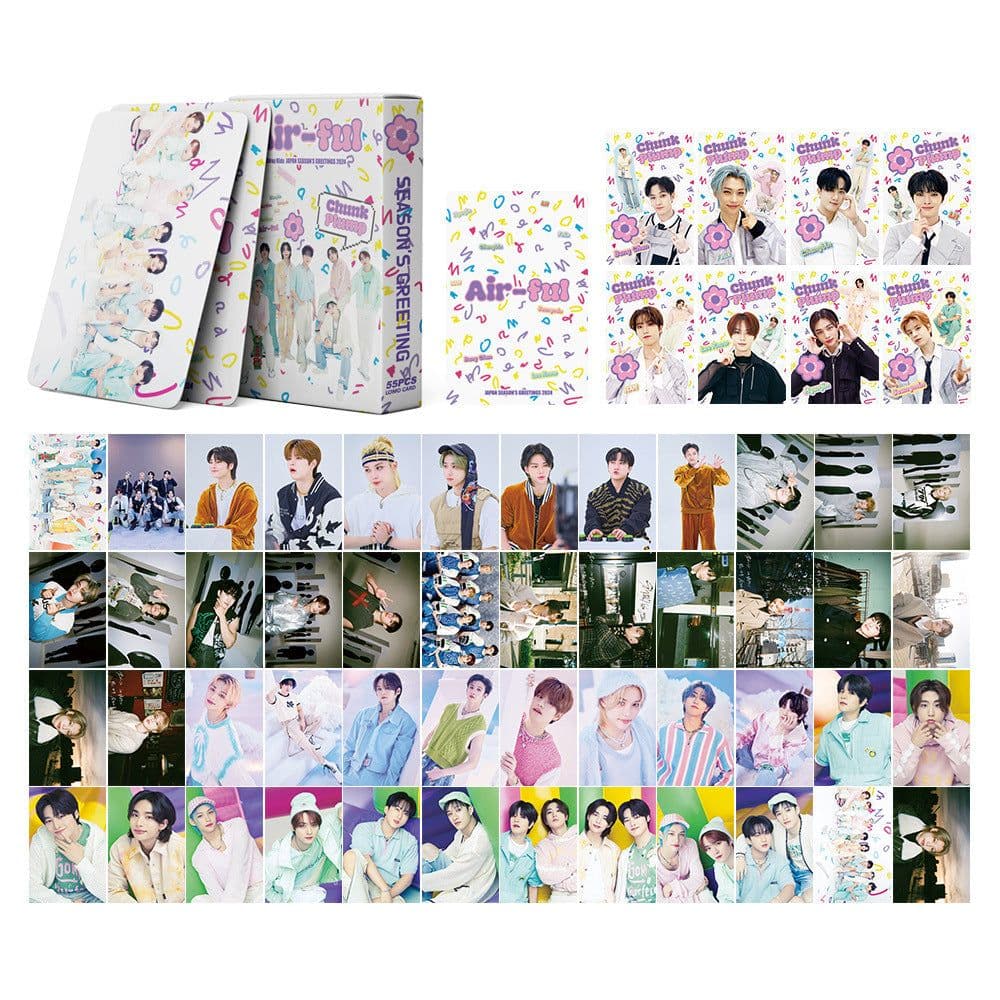 image-SK Stray Kids Album Cards - Bang Chan, Lee Know, Hyunjin