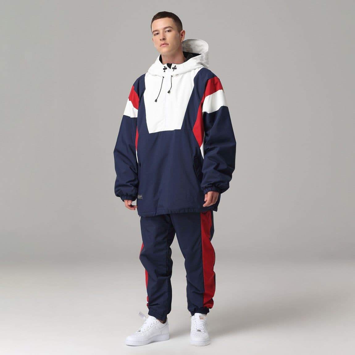 image-Men's Women's Ski Suit Waterproof Windproof Snowboard Snow Suit XXL Navy Blue