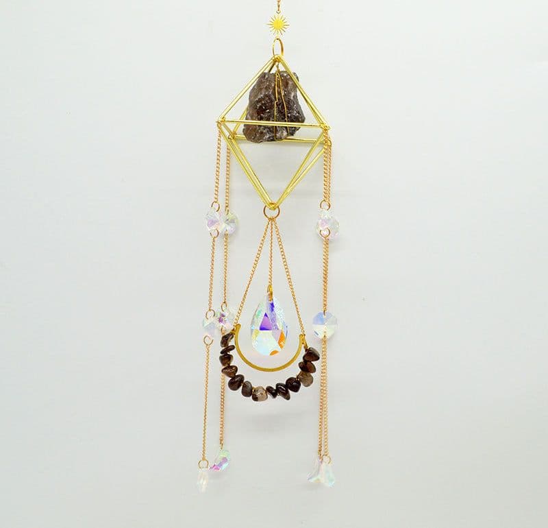 image-Sun Catcher Prism Gemstone Pendant - Rainbow Decor