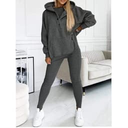image-Women's 2024 Slim Hooded Sweatshirt Three-Piece Set