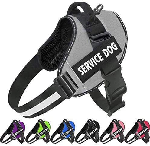 image-Pet Dog Reflective Harness Leash - Pink XXL