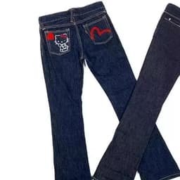 image-2023 Hello Kitty Print Jeans Loose Straight Pants