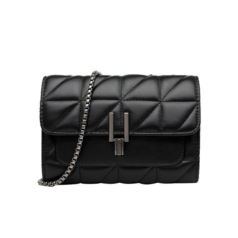 image-Small Square Crossbody Bag Women PU White