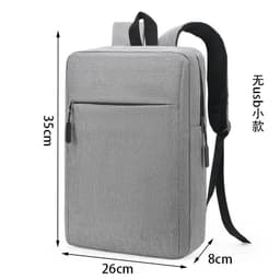 image-Little Elite 20-35L Business Backpack - Gray USB Charging Oxford Cloth