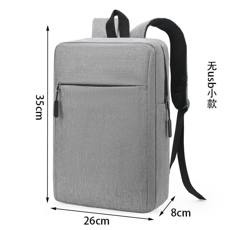 image-Little Elite 20-35L Business Backpack - Gray USB Charging Oxford Cloth