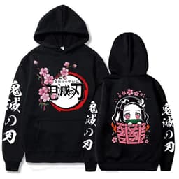 image-Men's & Women's Anime Hooded Hoodie - Large Size