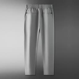 image-2023 Spring Ice Silk Casual Pants Trousers Men's Pants-808-Young and middle-aged men's clothing for high school students