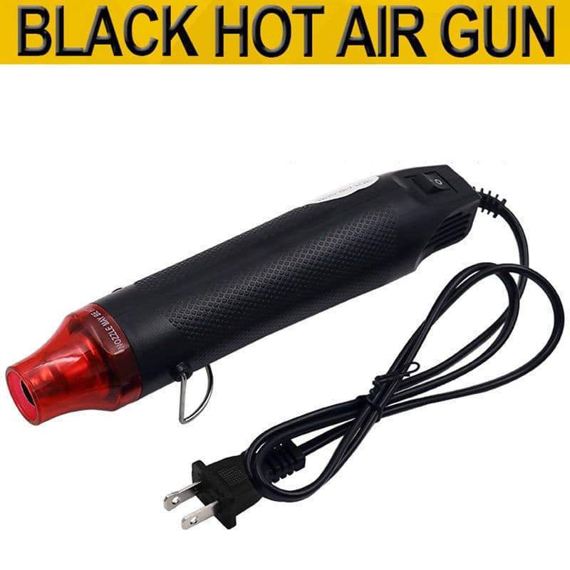image-Color 110V Flat Plug US Standard Hot Air Gun Heat Shrink Film Soft Pottery Rubber Seal Convex Powder DIY Tool Manual Hair Dryer