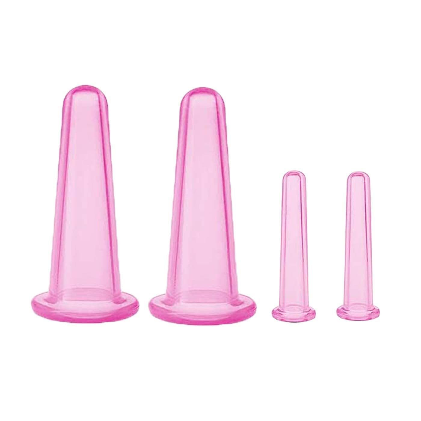 image-Spot high-transparency silicone cupping device, household vacuum massage cup, food-grade moisture-absorbing silicone cupping