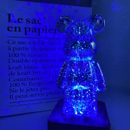 image-3D Fireworks Bear Night Light - Colorful USB Lamp