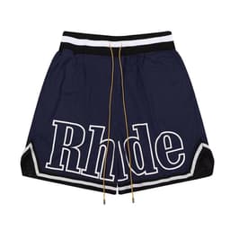 image-Men's Shorts Navy Blue Cotton Blend Breathable XXXL