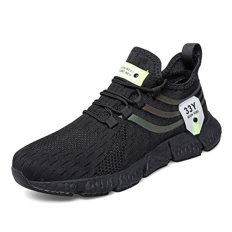image-Sports Running Shoes - White Breathable Mesh Low-Top