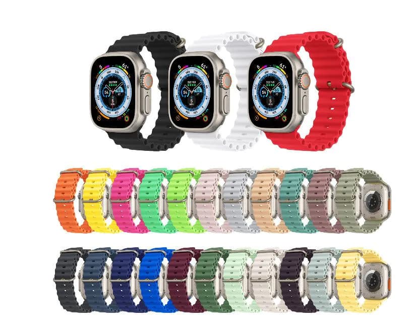 image-Apple Watch Marine Silicone Strap Universal Compatible