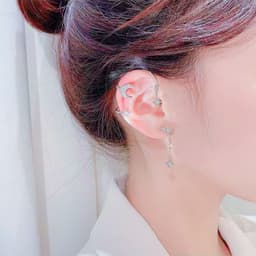 image-Moon Ear Clip Bone Conduction Earring - South Korea Design, No Piercing