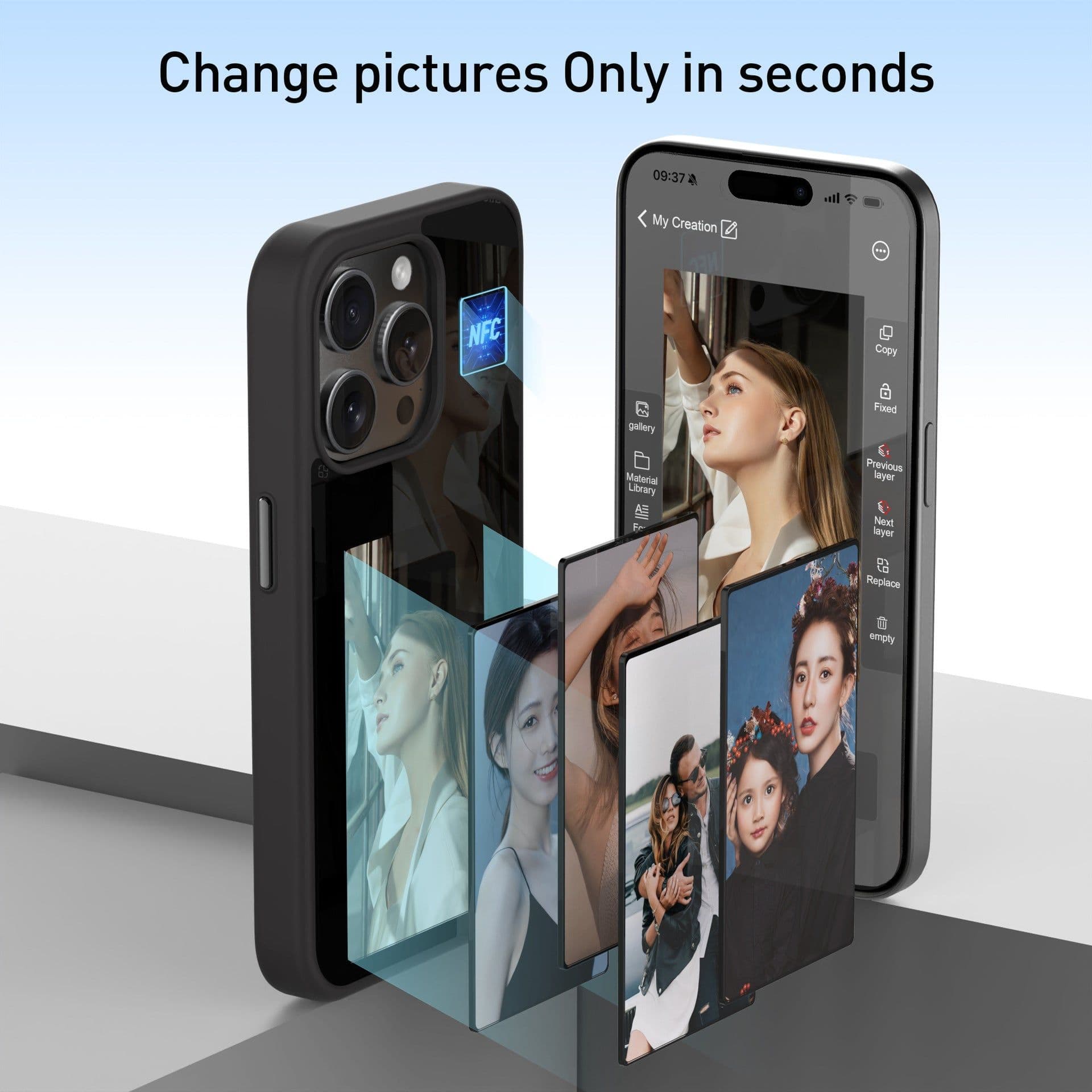image-Suitable for Apple 15 mobile phone case anti-drop 15pro new ink screen iphone15promax mobile phone protective case