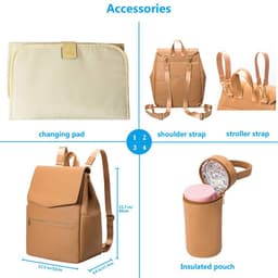 image-Factory Direct PU Mother & Baby Backpack - Waterproof & Multifunctional