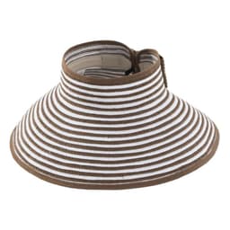 image-Korean Striped Sun Hat, Straw, Child-Adjustable, Summer Sky Blue