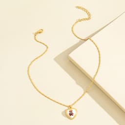 image-Korean Jewelry Cute Bear Clavicle Necklace, Fashionable Simple 10cm Chain for Women