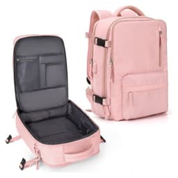 image-USB Rechargeable Travel Backpack 20-35L Off White
