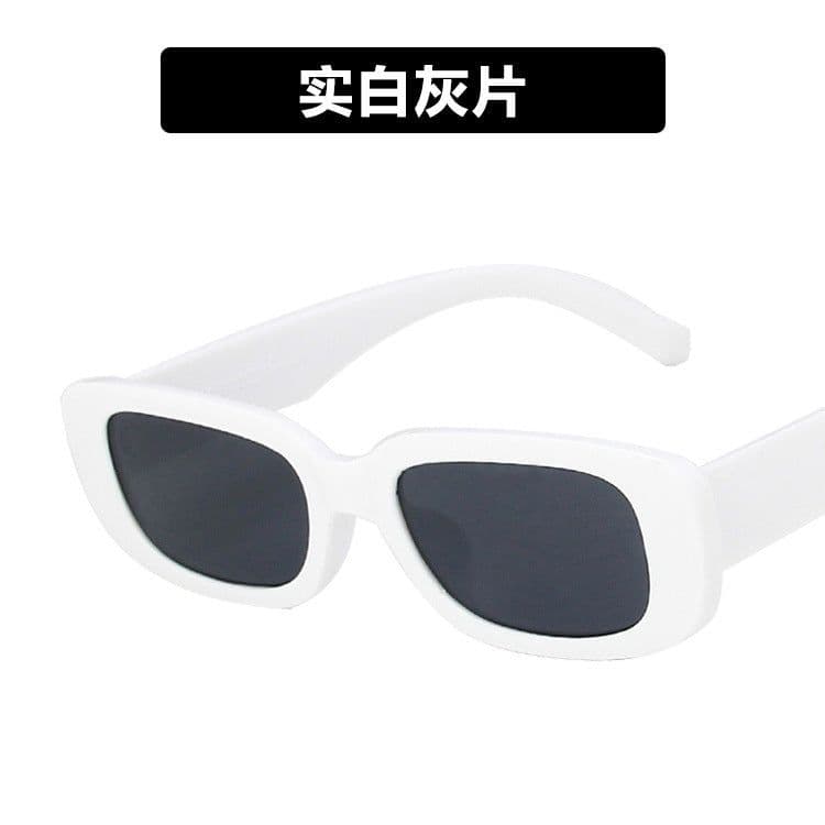 image-Ke Dun Square Sunglasses - Black Punk Style UV400