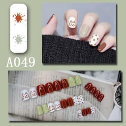 image-Internet celebrity new fake nails wearable nails finished nail patches nail art patches removable nail patches nail art accessories