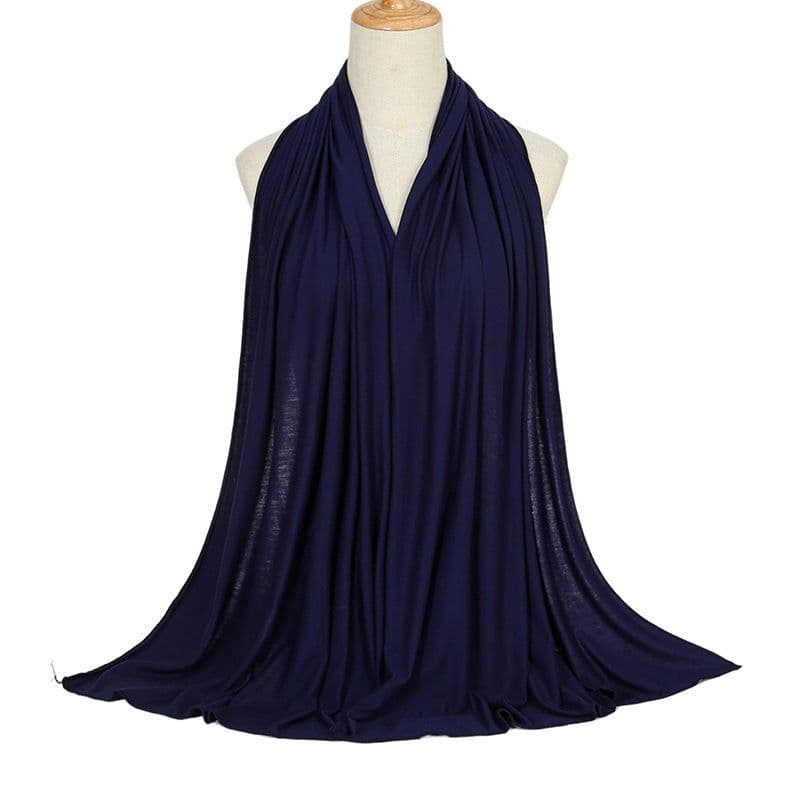 image-Modal Cotton Scarf - Long Soft Casual Solid Color
