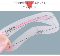 image-Eyebrow Stencil Set - 12 Pcs 10 Shapes